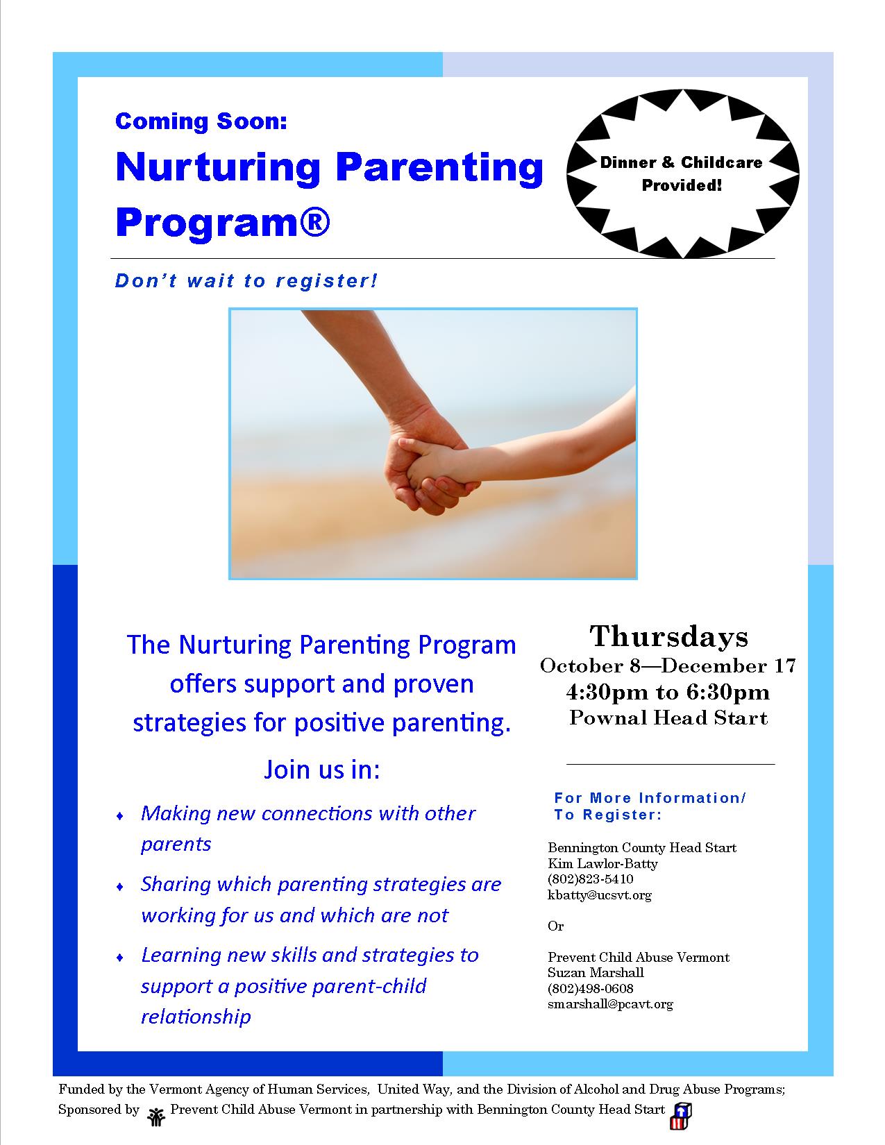 Pownal Nurturing Parenting Flyer